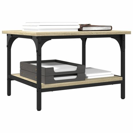 Printerkastje 2-laags 50x40x38 cm bewerkt hout sonoma eiken 6