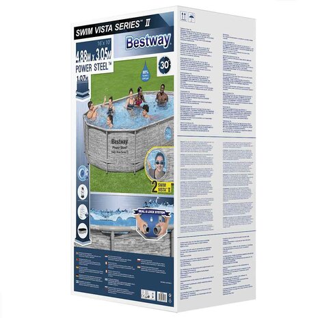 Bestway Power Steel Zwembadset 488x305x107 cm 8