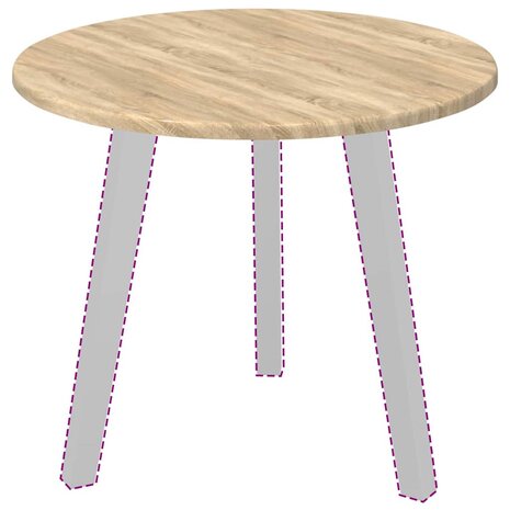 Tafelblad Sonoma eiken 50 x 50 x 1.5 cm Bewerkt hout 3