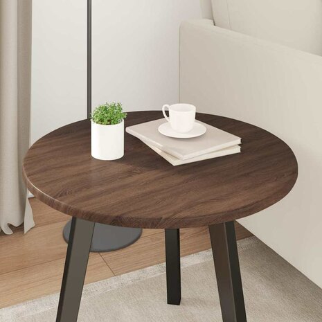 Tafelblad bruin eikenkleur 50 x 50 x 1.5 cm Bewerkt hout 4