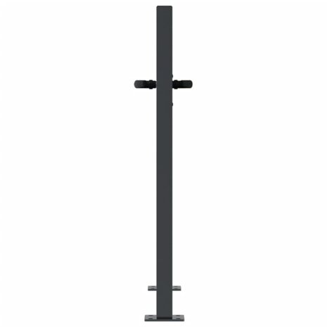 Poort met grasontwerp 105x80 cm staal antracietkleurig 5