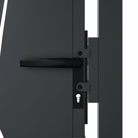 Poort met grasontwerp 105x80 cm staal antracietkleurig 7