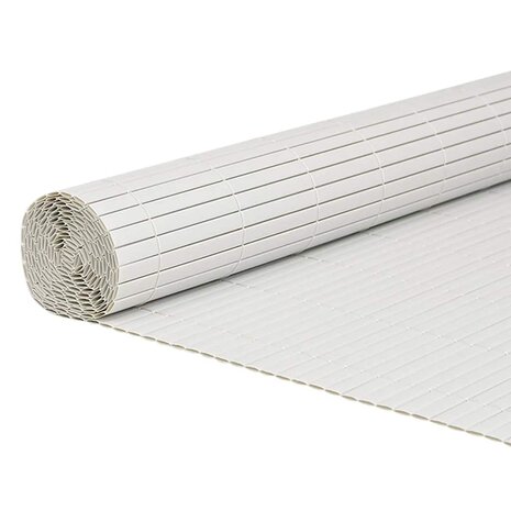 Tuinhek Dubbelzijdig Wit 1,8x5 m PVC 2
