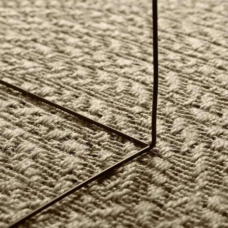 Vloerkleed ZIZUR beige binnen en buiten 60x110 cm jute look 4
