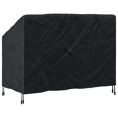 Tuinbankhoes Zwart 134 x 70 x 65 / 94 cm 210D stof 6