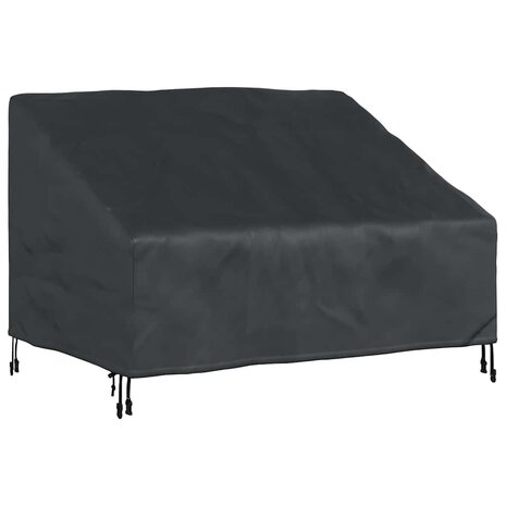 Tuinbankhoes Zwart 130 x 95 x 40 / 80 cm 420D stof 2