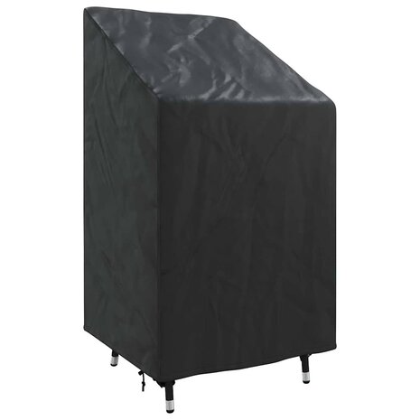 Tuinstoelhoes Zwart 70 x 70 x 85 / 125 cm 420D stof 3