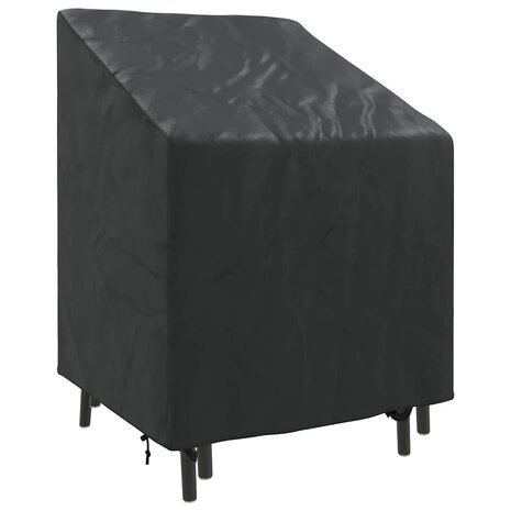 Tuinstoelhoes Zwart 75 x 78 x 65 / 100 cm 600D stof 3