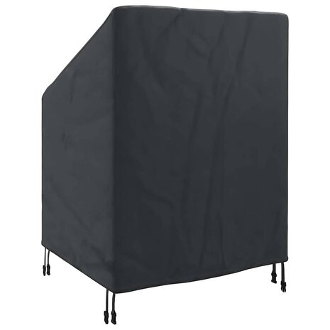 Tuinstoelhoes Zwart 75 x 78 x 65 / 100 cm 600D stof 6