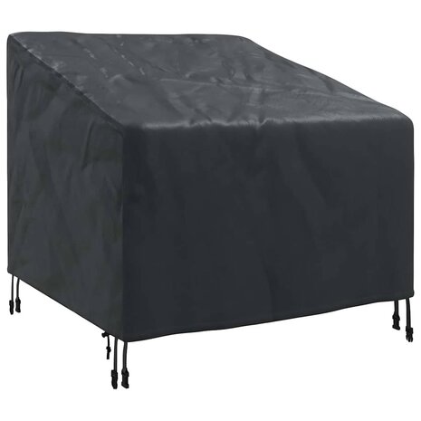Tuinstoelhoes Zwart 90 x 90 x 50 / 75 cm 420D stof 2