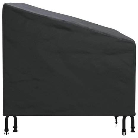 Tuinstoelhoes Zwart 90 x 90 x 50 / 75 cm 420D stof 5