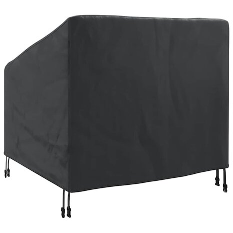 Tuinstoelhoes Zwart 90 x 90 x 50 / 75 cm 420D stof 6