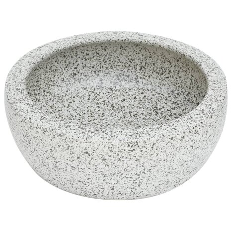 Opzetwasbak rond Φ41x14 cm keramiek grijs 3
