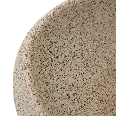 Opzetwasbak ovaal 59x40x15 cm keramiek zandkleurig 7