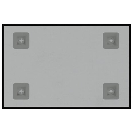 Magneetbord voor aan de wand 30x20 cm gehard glas zwart 4