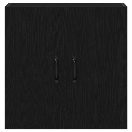 Wandkast 60x31x60 cm bewerkt hout zwart eikenkleurig 6