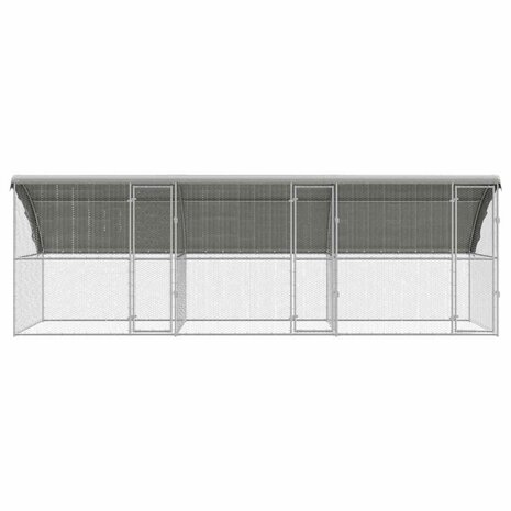 Kippenhok Zilver 600 x 200 x 198.5 cm Gegalvaniseerd staal 3