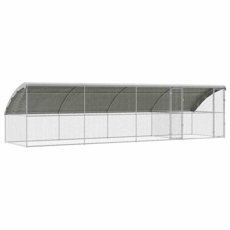 Kippenhok Zilver 800 x 200 x 198.5 cm Gegalvaniseerd staal 2