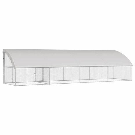 Kippenhok Zilver 800 x 200 x 198.5 cm Gegalvaniseerd staal 5