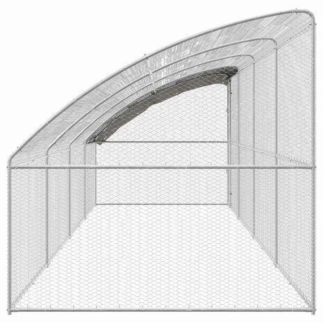 Kippenhok Zilver 800 x 200 x 198.5 cm Gegalvaniseerd staal 4