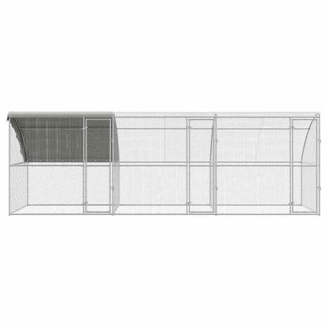 Kippenhok Zilver 600 x 200 x 198.5 cm Gegalvaniseerd staal 3