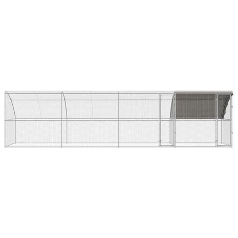 Kippenhok Zilver 800 x 200 x 198.5 cm Gegalvaniseerd staal 3