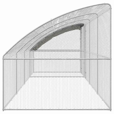 Kippenhok Zilver 800 x 200 x 198.5 cm Gegalvaniseerd staal 4