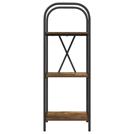 Boekenkast Gerookt eiken 40 x 30 x 109 cm Bewerkt hout 5
