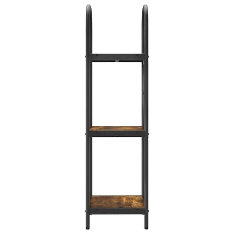 Boekenkast Gerookt eiken 40 x 30 x 109 cm Bewerkt hout 6