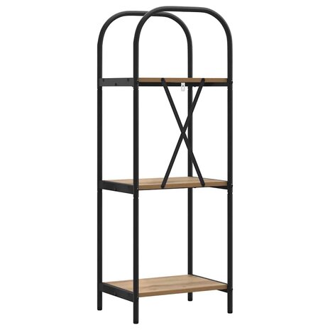 Boekenkast artisanaal eikenkleurig 40 x 30 x 109 cm 7