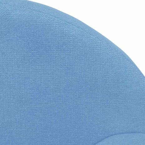 Kinderbank 2-zits zacht pluche blauw 6