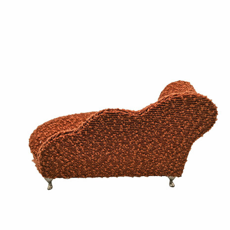 Juwelenkistje Versa Rood Polyester Metaal Spiegel Hout MDF 12,5 X 17 X 26,5 CM Sofa 4