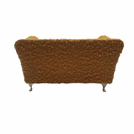 Juwelenkistje Versa Mosterd Polyester Metaal Spiegel Hout MDF 9,5 X 12,5 X 23,5 CM Sofa 4