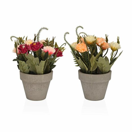 Decoratieve plant Versa Ijzer Textiel Plastic Anjers 11 x 26 cm 1