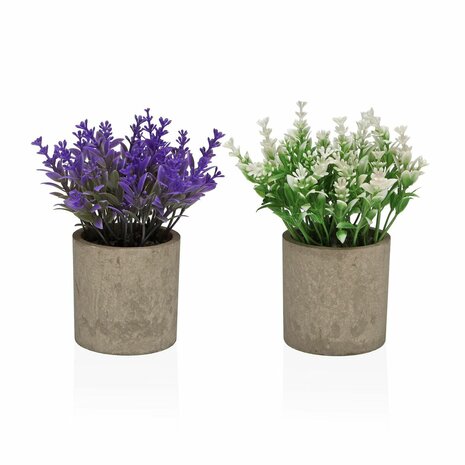 Decoratieve plant Versa Ijzer Textiel Plastic 7 x 16 cm 1