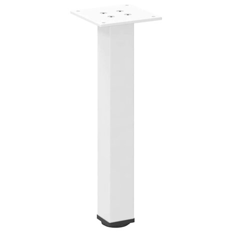 Salontafelpoten 4 st 42-44 cm staal wit 4