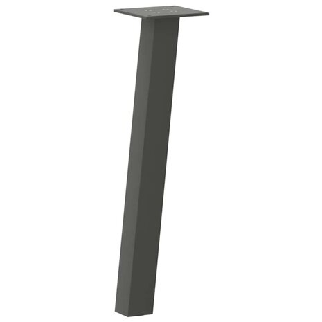 Salontafelpoten 4 st 42 cm staal antraciet 4