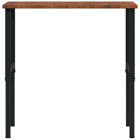 Werkbank rechthoek 100x60x(71,5-98) cm eikenhout donkerbruin 4