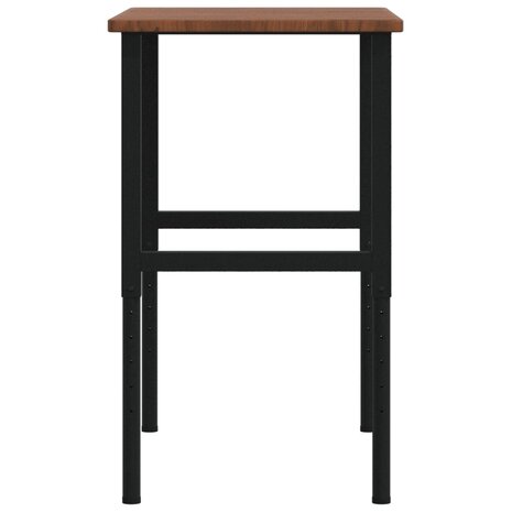 Werkbank rechthoek 100x60x(71,5-98) cm eikenhout donkerbruin 6