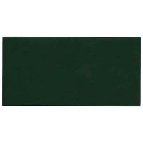 Wandpanelen 12 st 0,54 m² 30x15 cm fluweel donkergroen 3