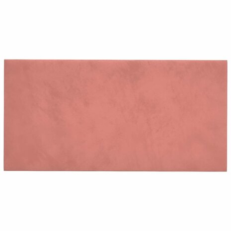 Wandpanelen 12 st 0,54 m² 30x15 cm fluweel roze 3