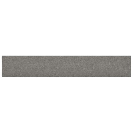 Wandpanelen 12 st 1,62 m² 90x15 cm stof lichtgrijs 3