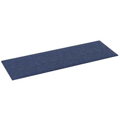 Wandpanelen 12 st 3,24 m² 90x30 cm stof blauw 4