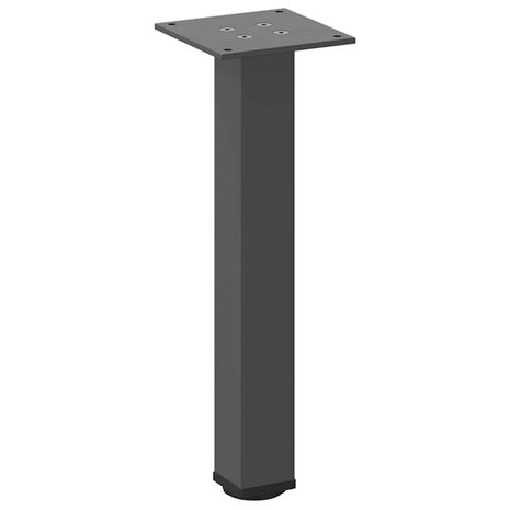 Salontafelpoten 4 st 42-44 cm staal antraciet 4