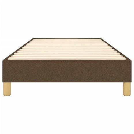 Bedframe zonder matras 90x190 cm stof donkerbruin 5
