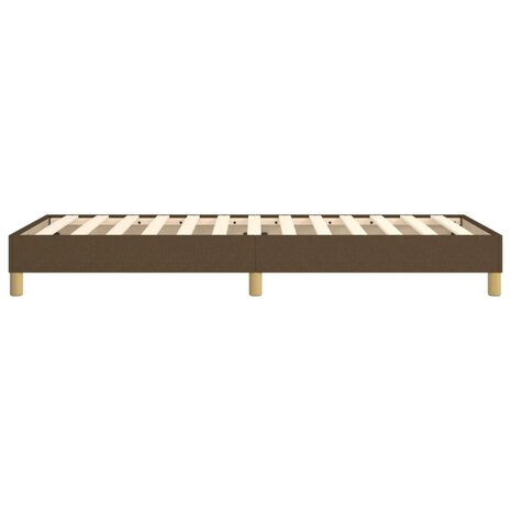 Bedframe zonder matras 90x190 cm stof donkerbruin 6