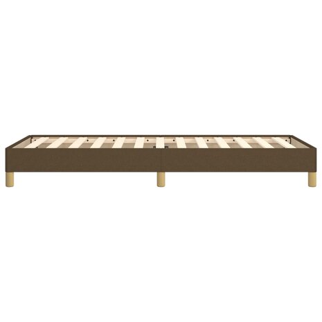 Bedframe zonder matras 90x190 cm stof donkerbruin 6
