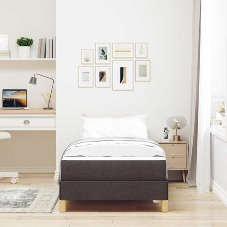 Boxspring bed Bruin 90 x 190 cm Stof, Engineered Hout 5