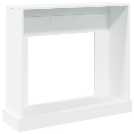 Haardombouw 100x30x87,5 cm bewerkt hout wit 6