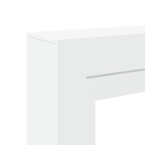 Haardombouw 100x30x87,5 cm bewerkt hout wit 7